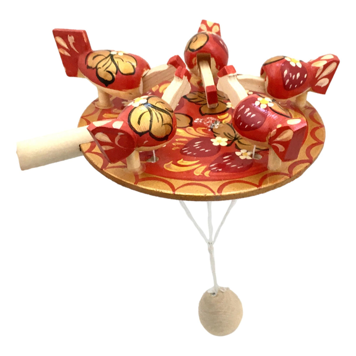 Authentic Russian Wooden Toy. Traditional Russian Toy for Kids.