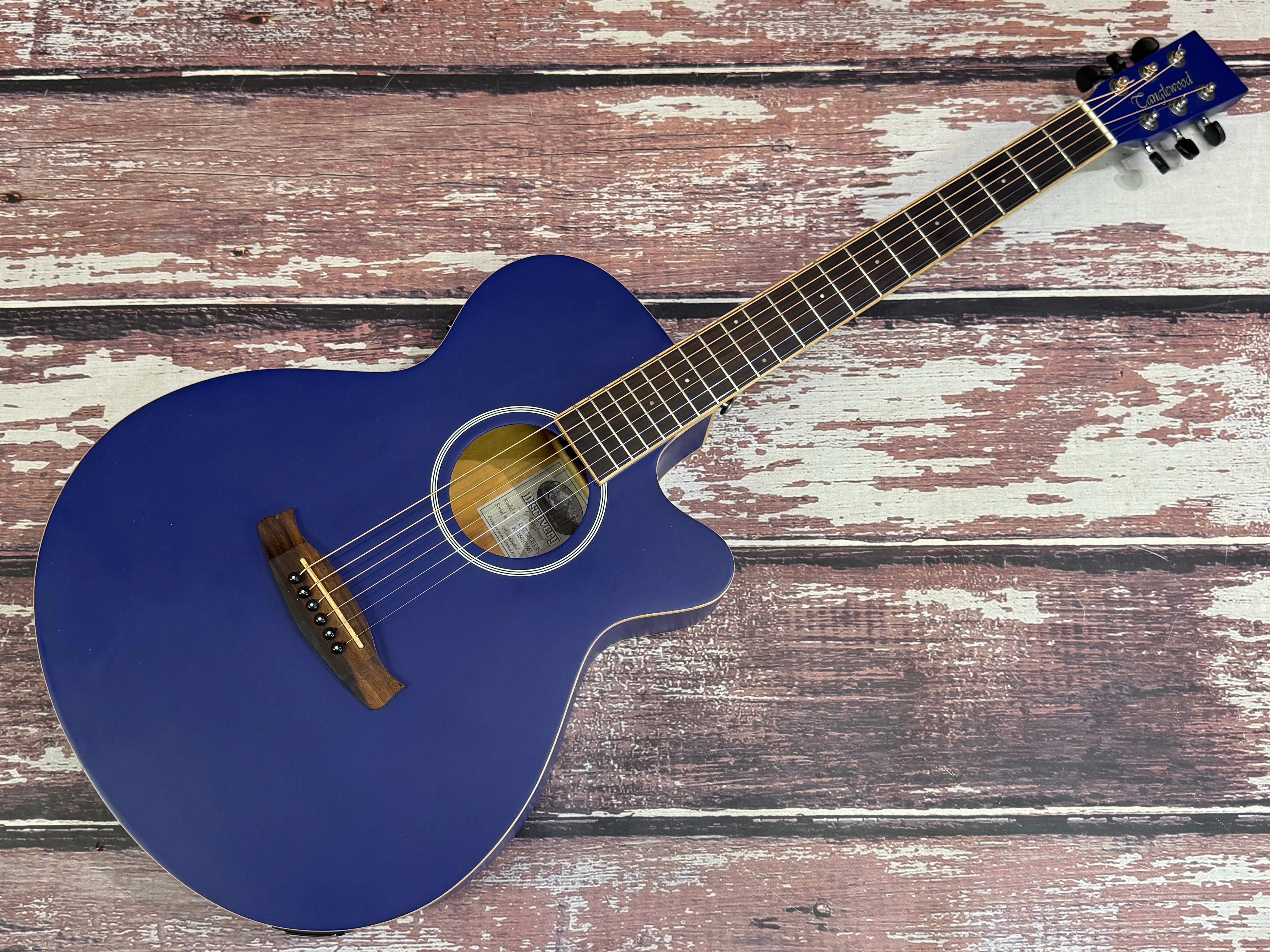 Tanglewood Discovery DBT - SFCE Blue – Badlands Guitars Limited