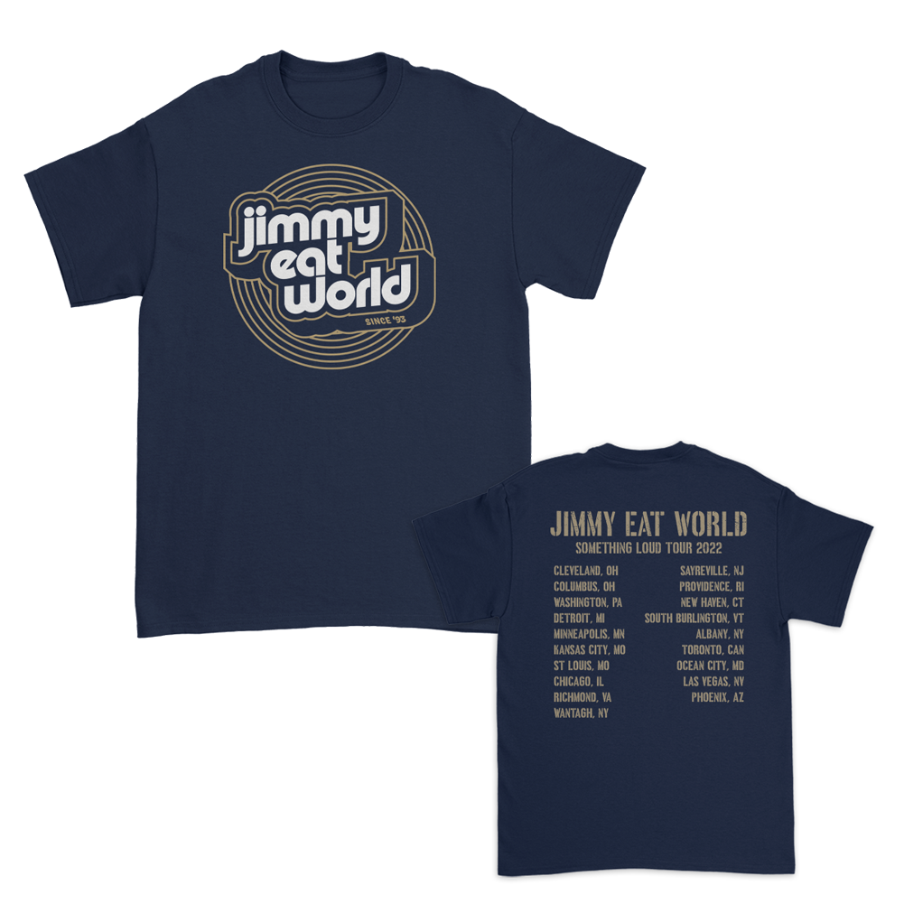 Jimmy Eat World - Reverb Summer 2022 Tour Tee Navy – bandstore