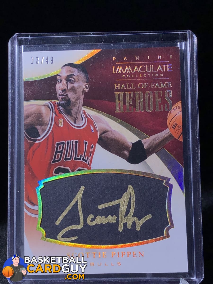 Scottie Pippen 2013-14 Immaculate Collection HOF Heroes Signatures