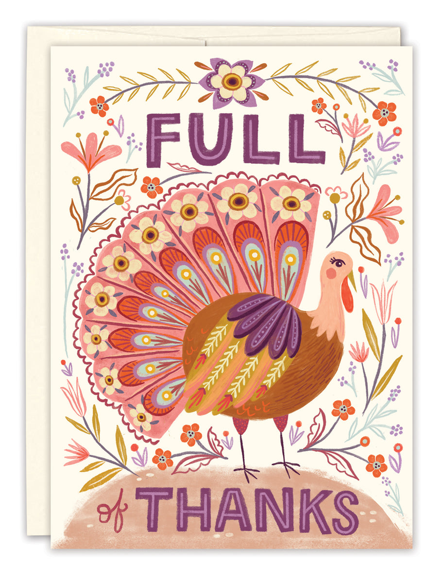 Full Of Thanks Thanksgiving Card – Biely & Shoaf Co.