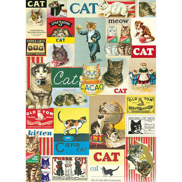Vintage Cats Poster – Birch Hill Studio