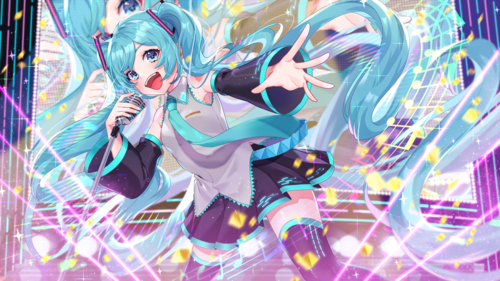 ピアプロコラボ】『LIVE DAM Ai × piapro カラオケ背景映像用イラスト