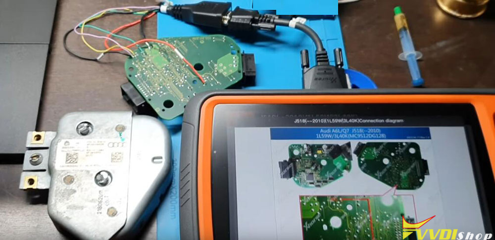 Xhorse VVDI Key Tool Plus Read Audi A6 J518 ELV 3L40K | VVDIshop.com