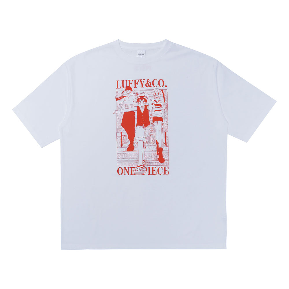 ONE PIECE』Tee White ルフィ＆ゾロ＆ナミ Lサイズ – JUMP SHOPオンライン