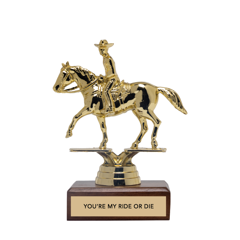 YOU'RE MY RIDE OR DIE trophy – Jenni Earle