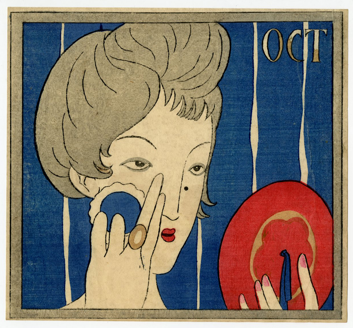 竹久夢二(たけひさゆめじ) - 化粧の秋 - 新版画販売 - 浮世絵