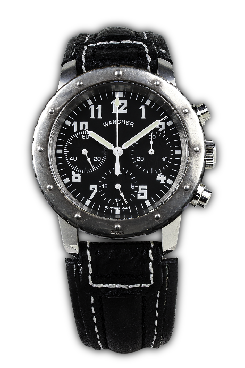 アエロ・ナハト ガンメタル・スターリングシルバー – Wancher Watch Japan