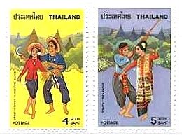 色鮮やかな世界の民族衣装の切手 アジア編 タイ・ラオス・ミャンマー
