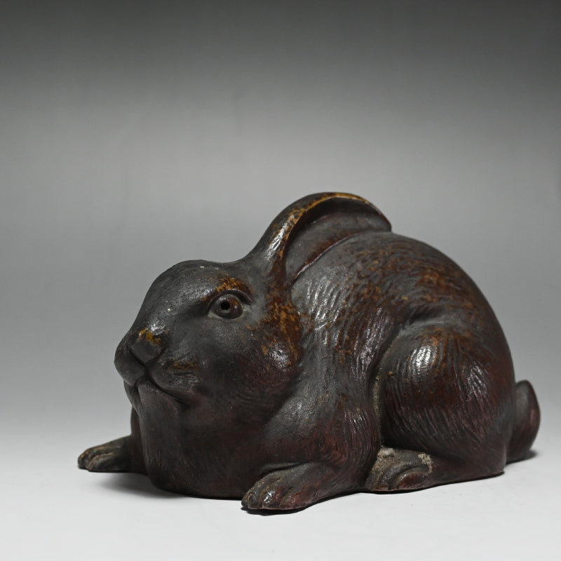 備前細工物 兎置物 ―明治～大正時代 – Kura Monzen Gallery
