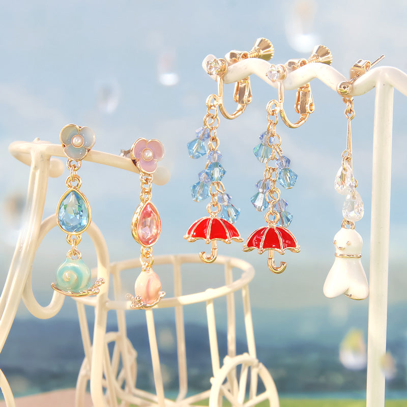 レシピNo.KR0971 梅雨チャームのレイニーイヤーアクセサリー3種 – 貴和