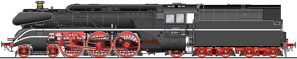 東ドイツ18.3形 蒸気機関車