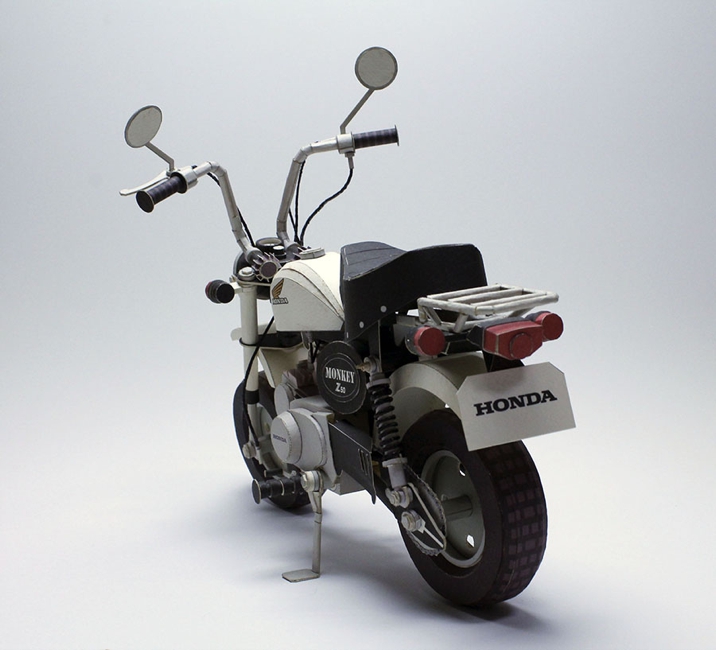 ホンダモンキー ペーパークラフトモデル 完成写真紹介
