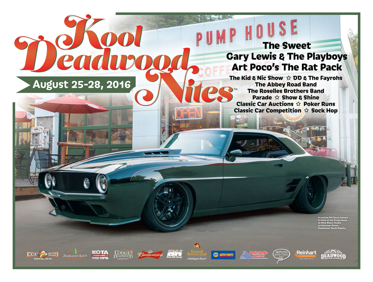 2016 KDN Poster - 1969 Chevy Camaro – Kool Deadwood Nites Official