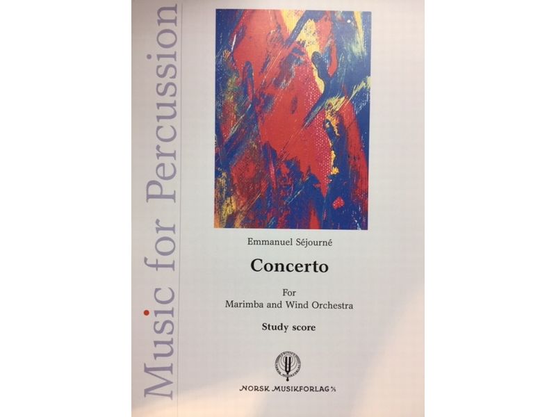 Concerto For Marimba and Wind Orchestra (Sejourne) Study Score