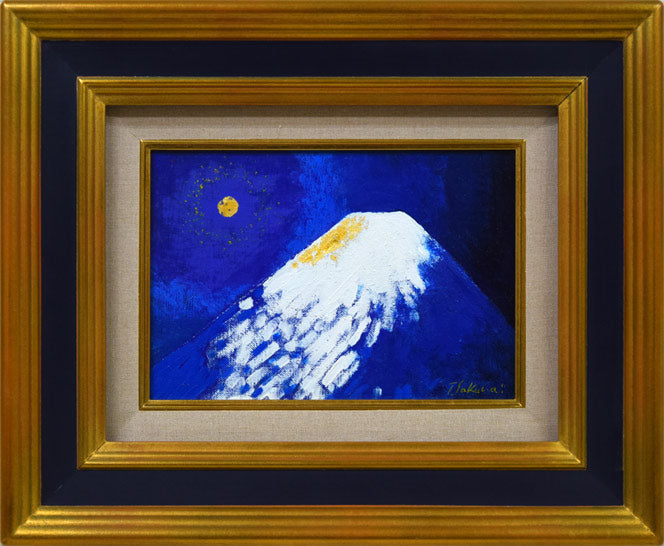 櫻井孝美「月光富士」油絵・SM 絵画買取・販売の小竹美術
