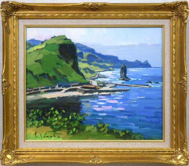 EHK88 真作保証 太田孝 信州風景 10号 油彩画 額装 肉筆 風景画 EHK88