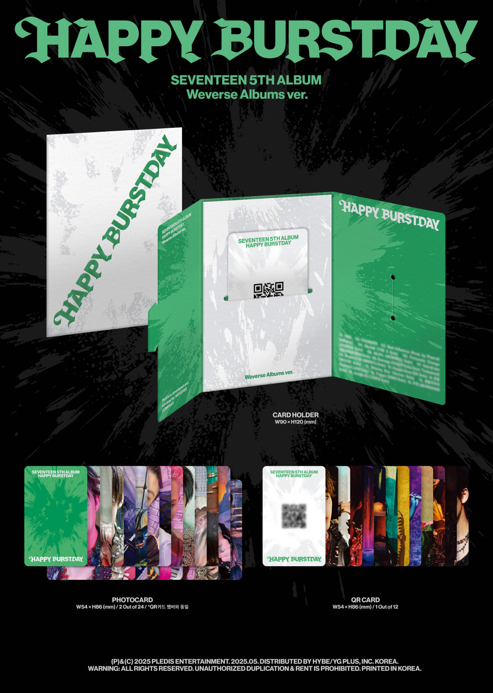 SEVENTEEN 5th Album HAPPY BURSTDAY - Importado e Oficial