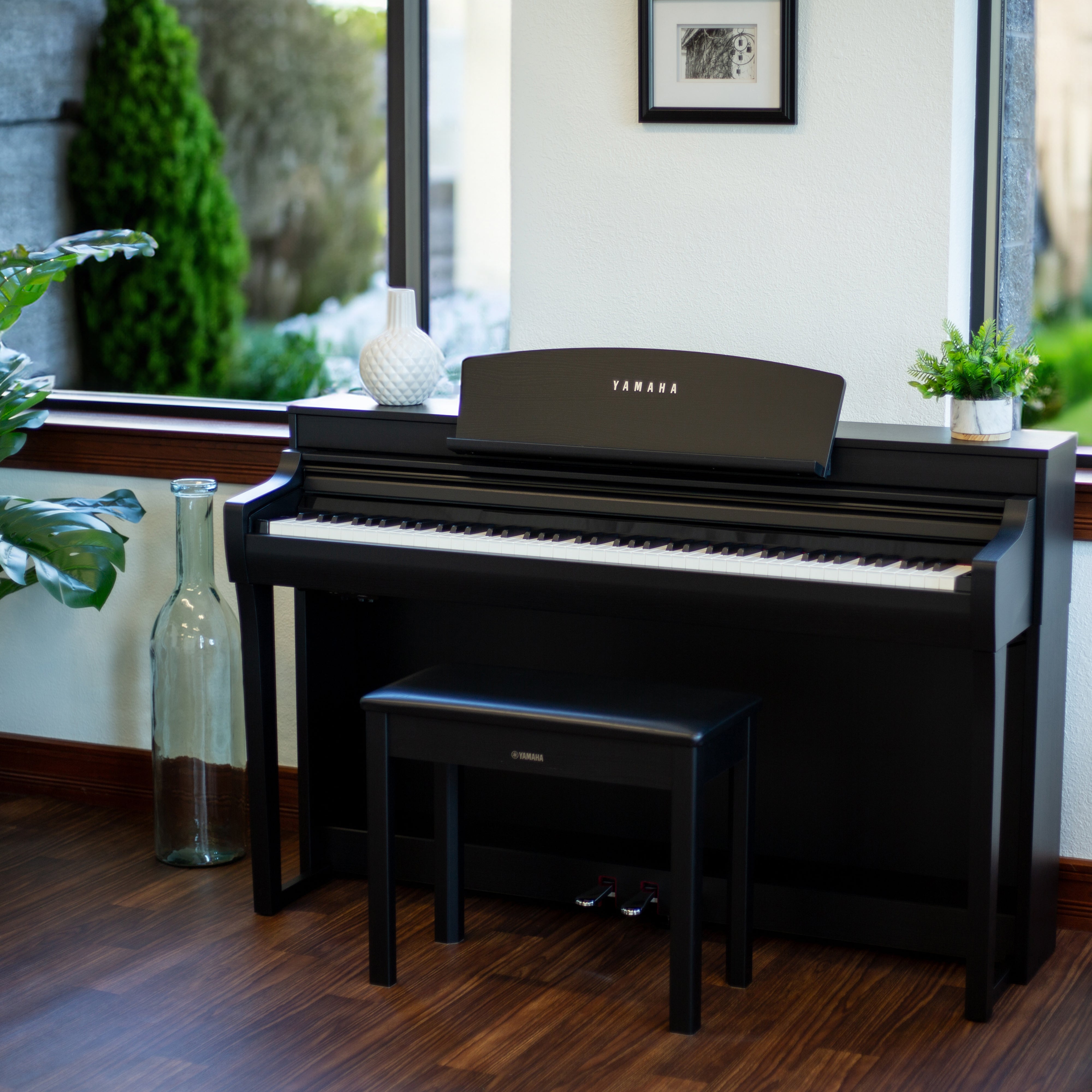 Yamaha Clavinova CSP-255 Digital Piano - Black Walnut – Kraft Music