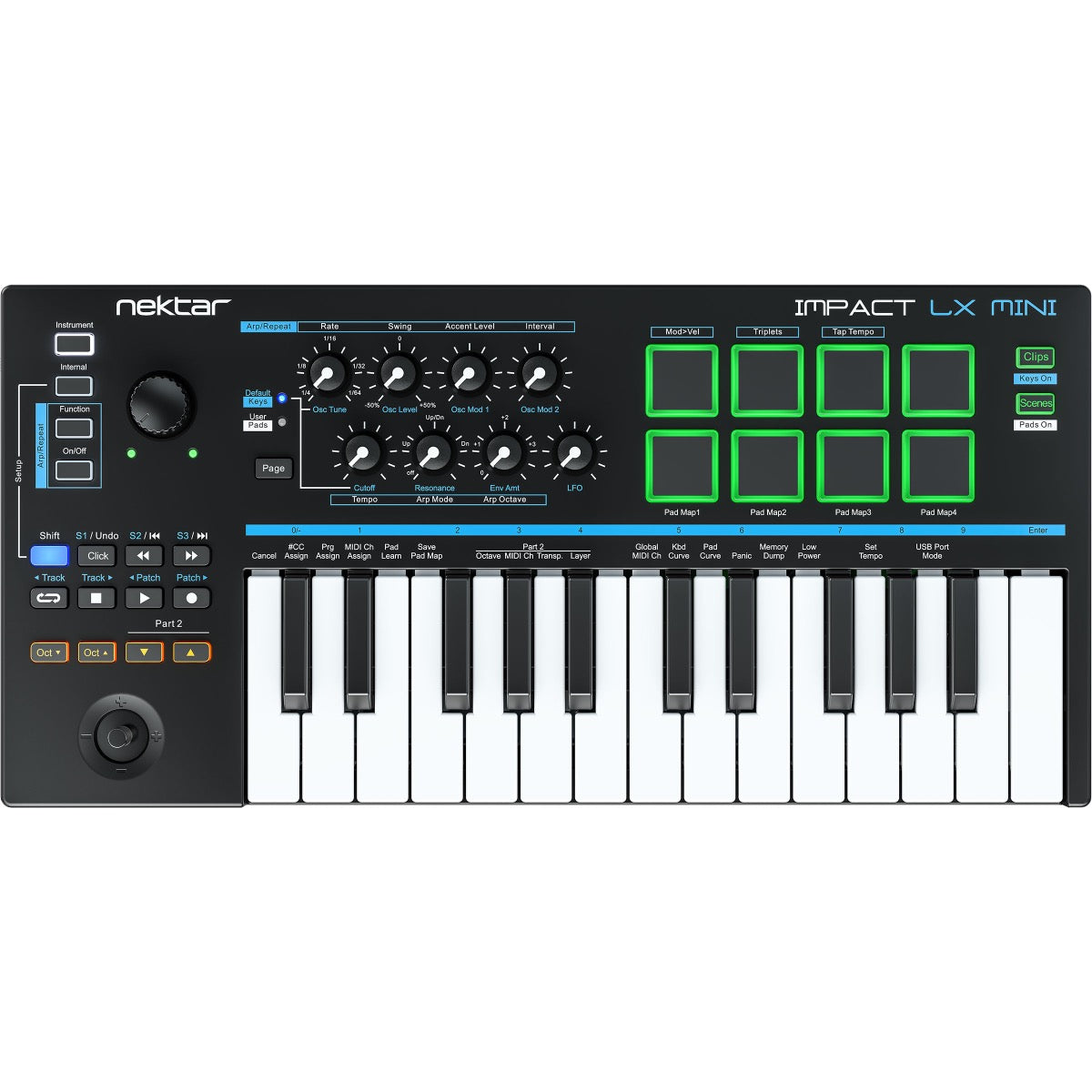 Nektar Impact LX Mini USB MIDI Keyboard Controller – Kraft Music