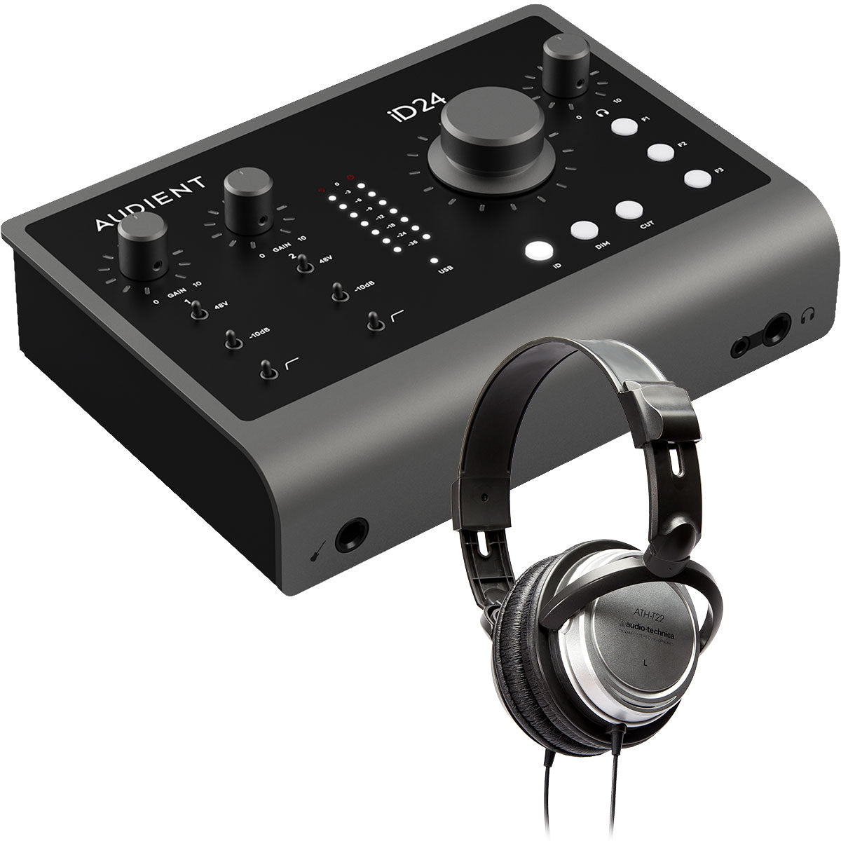 Audient iD24 10in/14out USB-C Audio Interface STUDIO KIT – Kraft Music