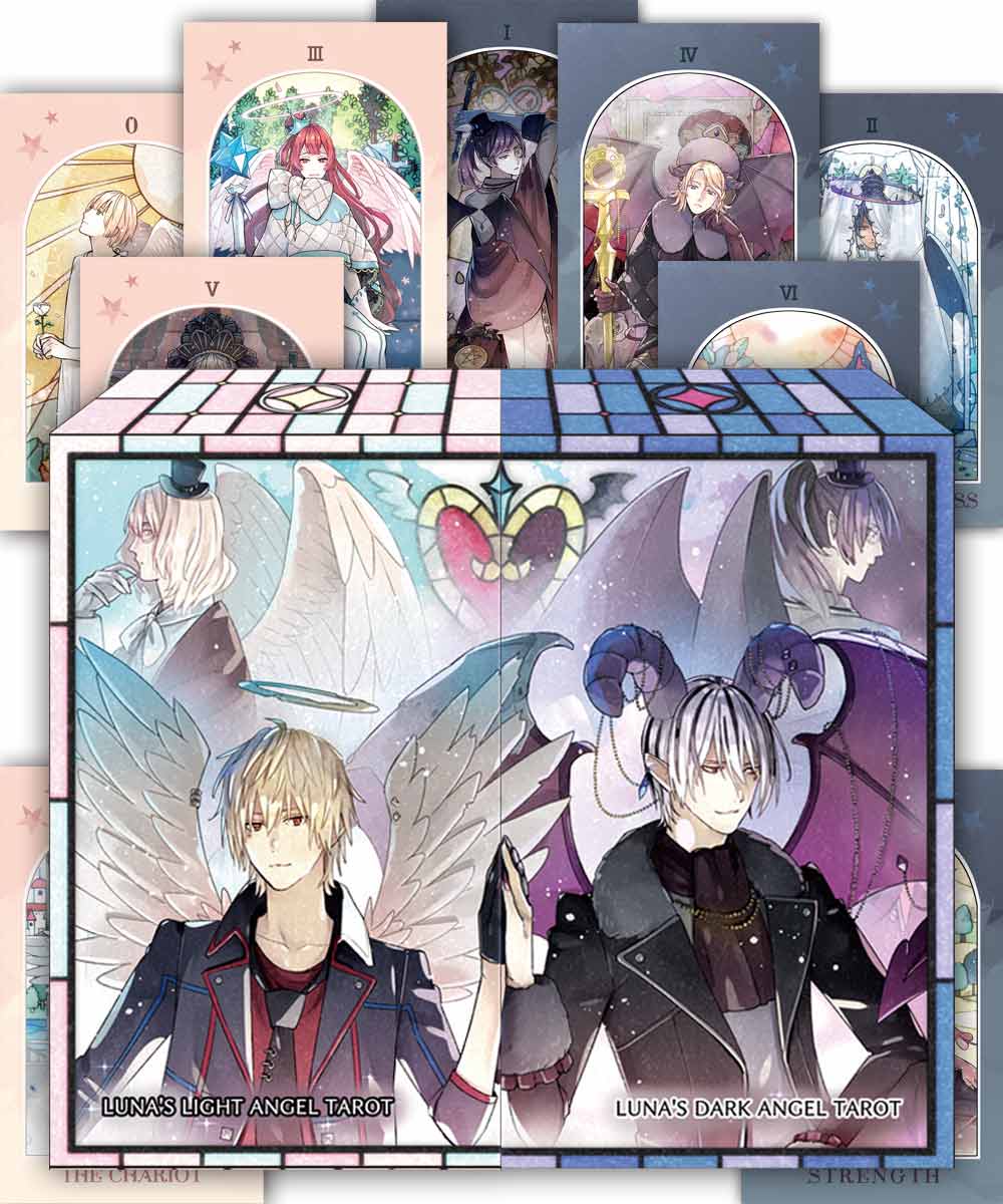 ルナズ エンジェル タロット セット LUNA'S LIGHT & DARK ANGEL TAROT SET