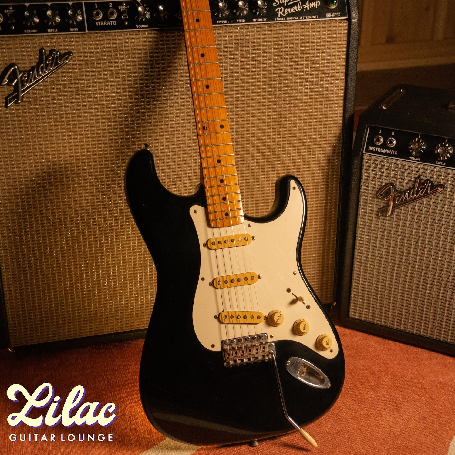 1985 Fender Japan ST-57 Stratocaster - Black – Lilac Guitar Lounge