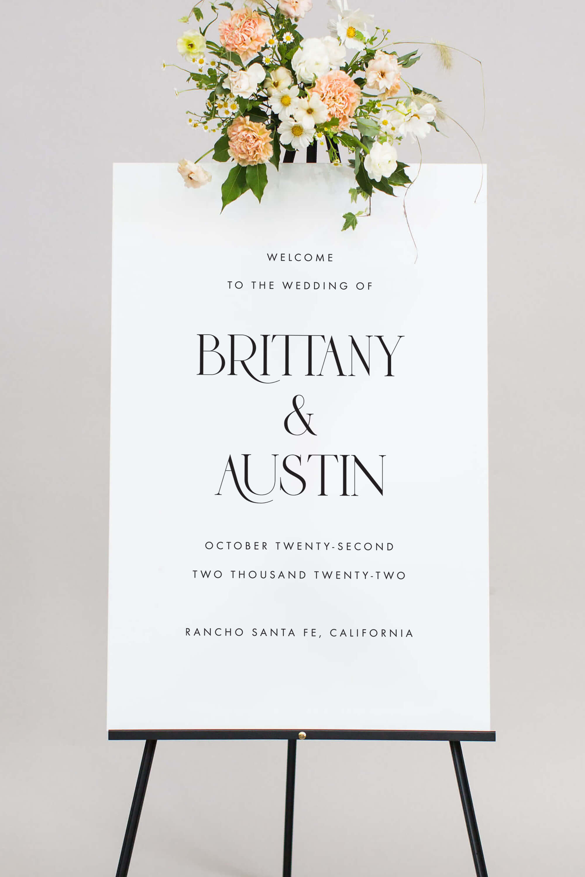 Acrylic Welcome Sign | The Brittany