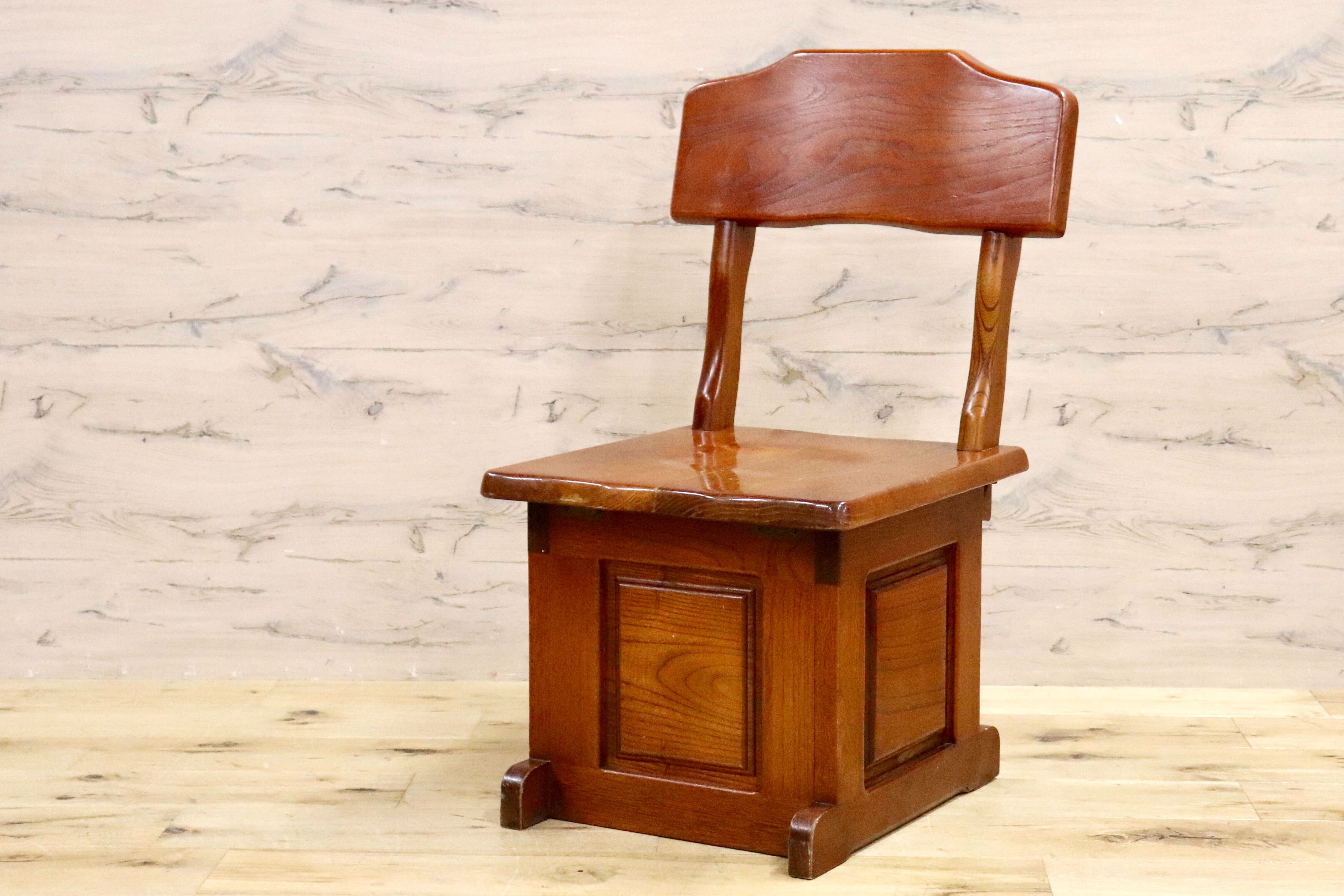 GMHS347A○石橋武士作 伝統木芸士 1人掛けベンチ ダイニングチェア