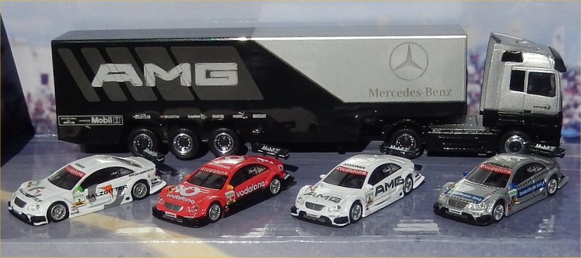 Schuco Ed 187 Mercedes Benz C-Klasse DTM Set of 4 Cars and AMG