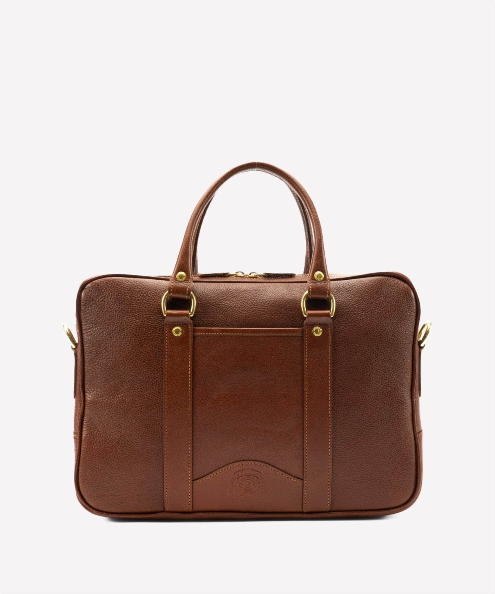 Scout No. 295 | Vintage Chestnut Leather Slim Briefcase | Ghurka