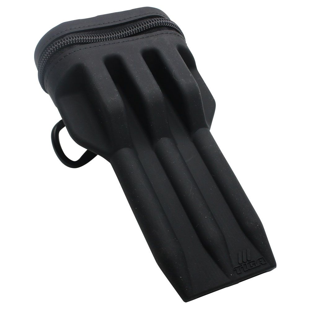 Tiga】HYPER SOFT SILICONE DARTS CASE ブラック ティガ ダーツケース