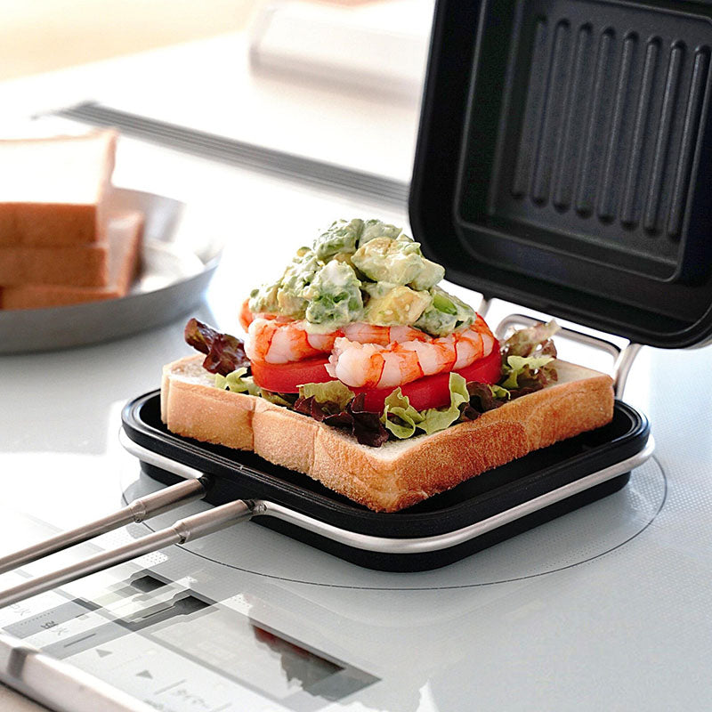 家事問屋 ホットパン (レシピ付き) ホットサンドメーカー 日本製 燕