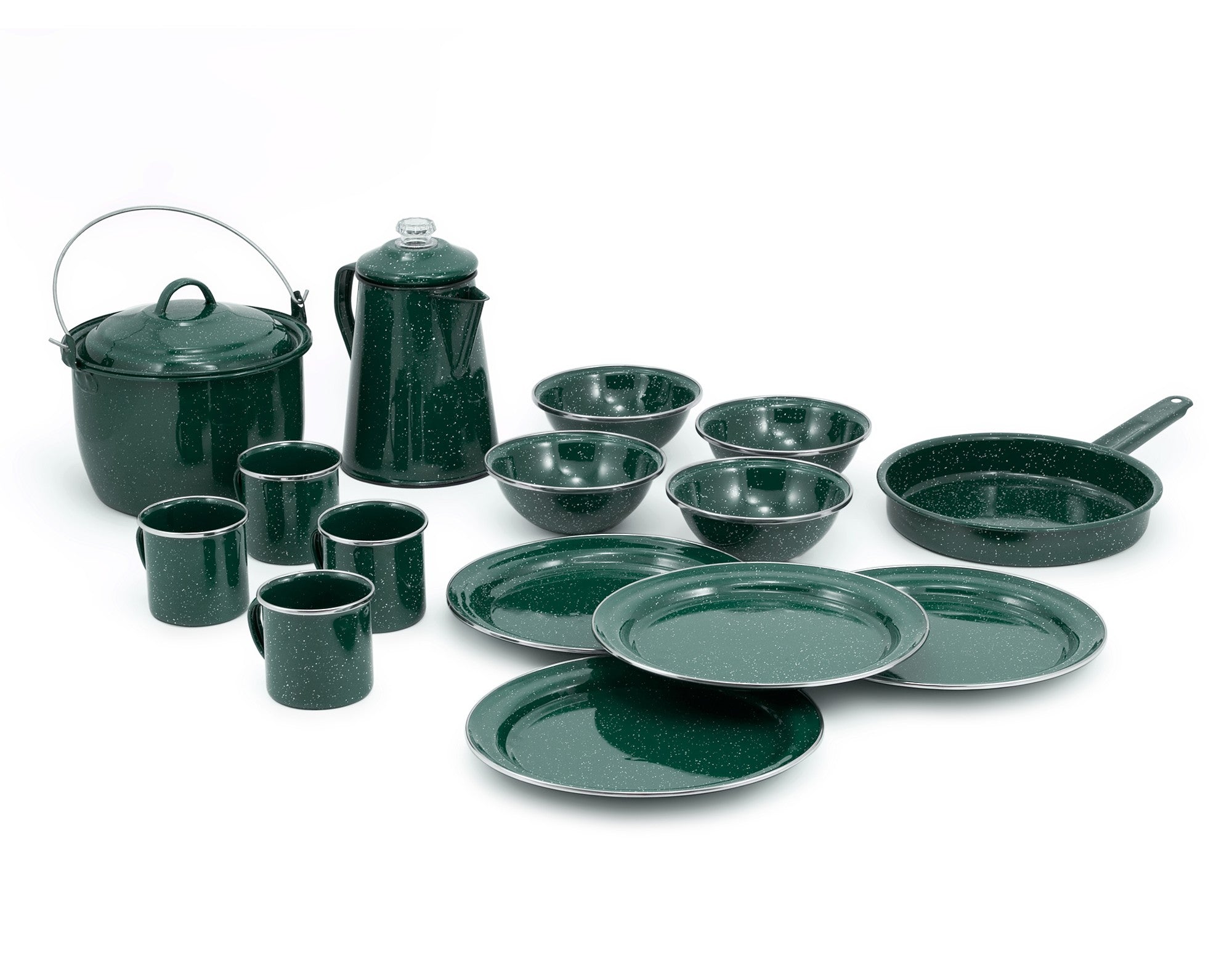GSI Outdoors Pioneer Enamelware 4 Person Camp Set