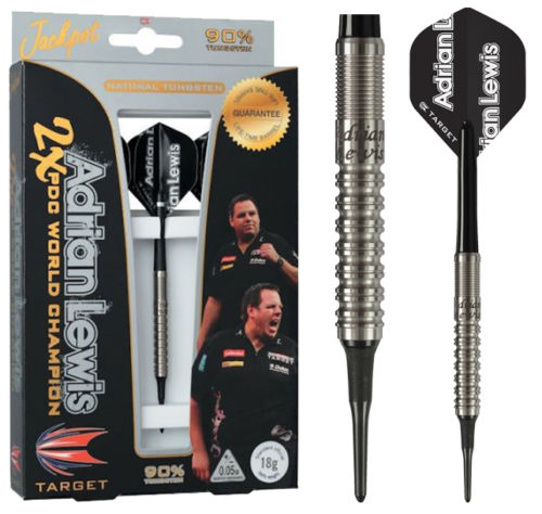 Target Adrian Lewis Jackpot Natural Soft Tip Darts - Heart Of