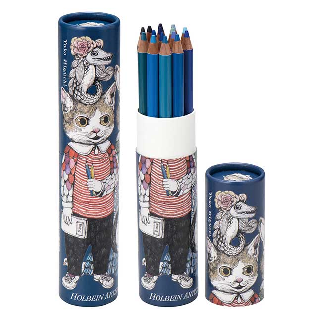 ヒグチユウコxホルベイン2018 アーチスト色鉛筆15色（青） – ボリス雑貨店