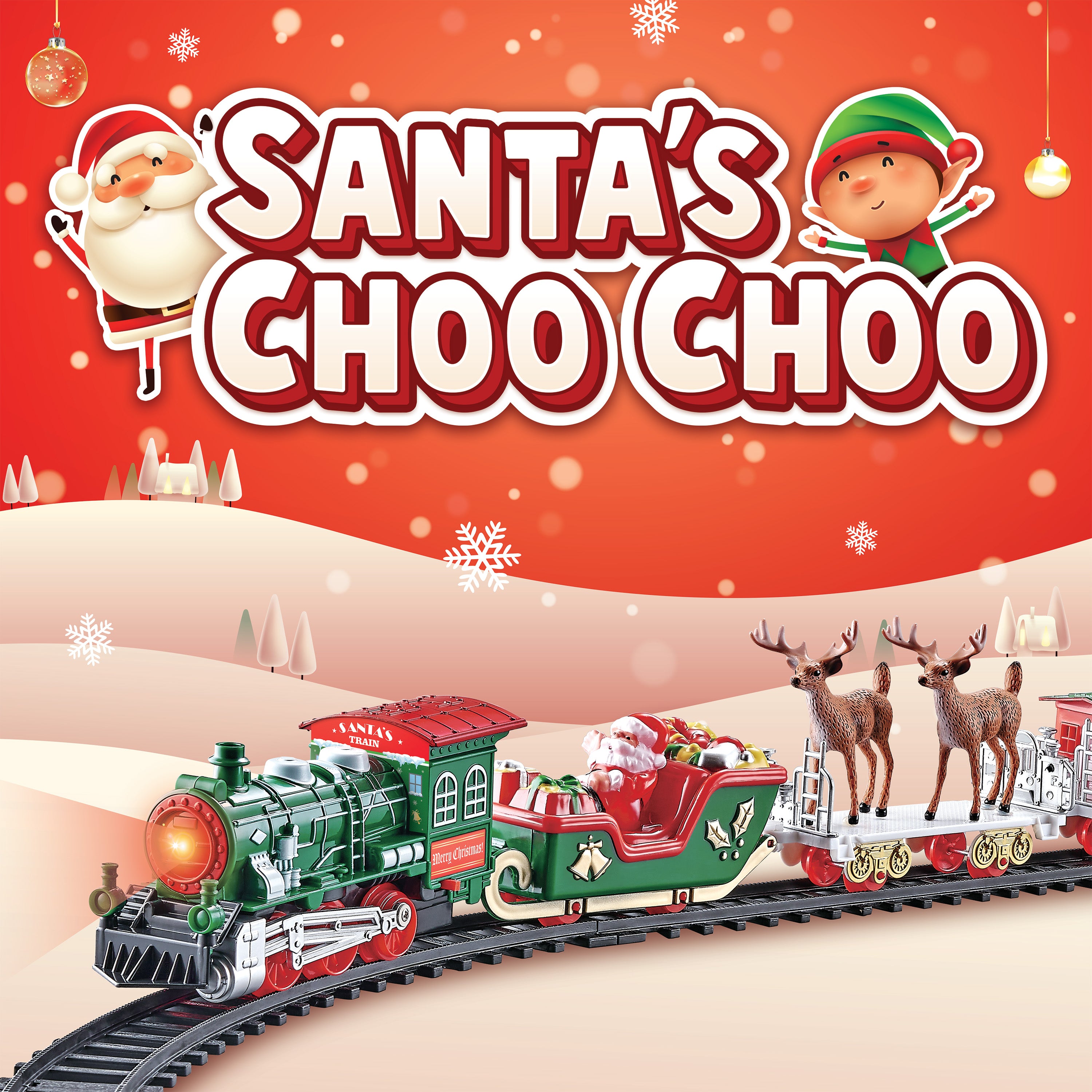 Santa's Choo Choo Train - Christmas Train Set – HOBBYTRON