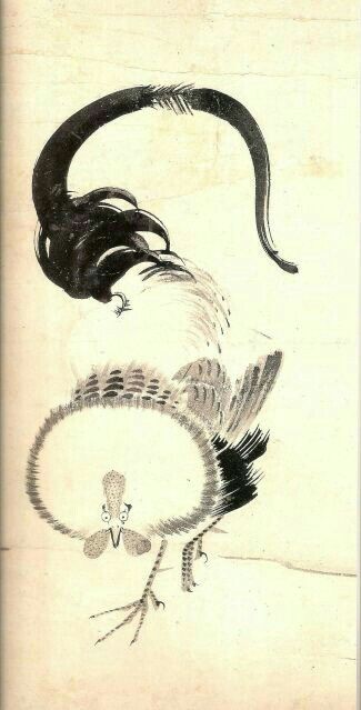 伊藤若冲 鶏図 ITO Jakuchu