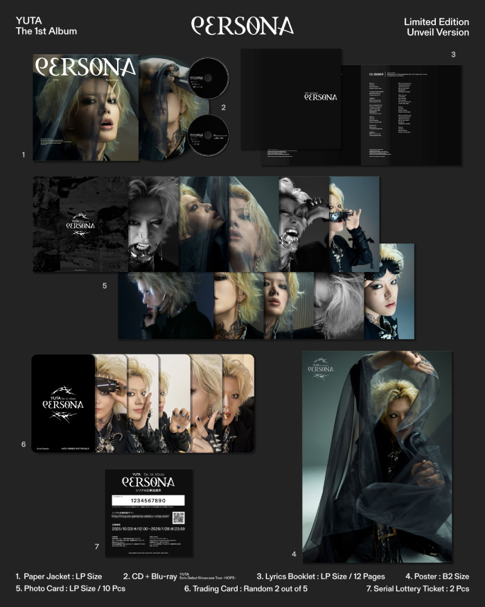 初回生産限定盤_Unveil Version】PERSONA(CD+Blu-ray)｜YUTA｜mu-mo