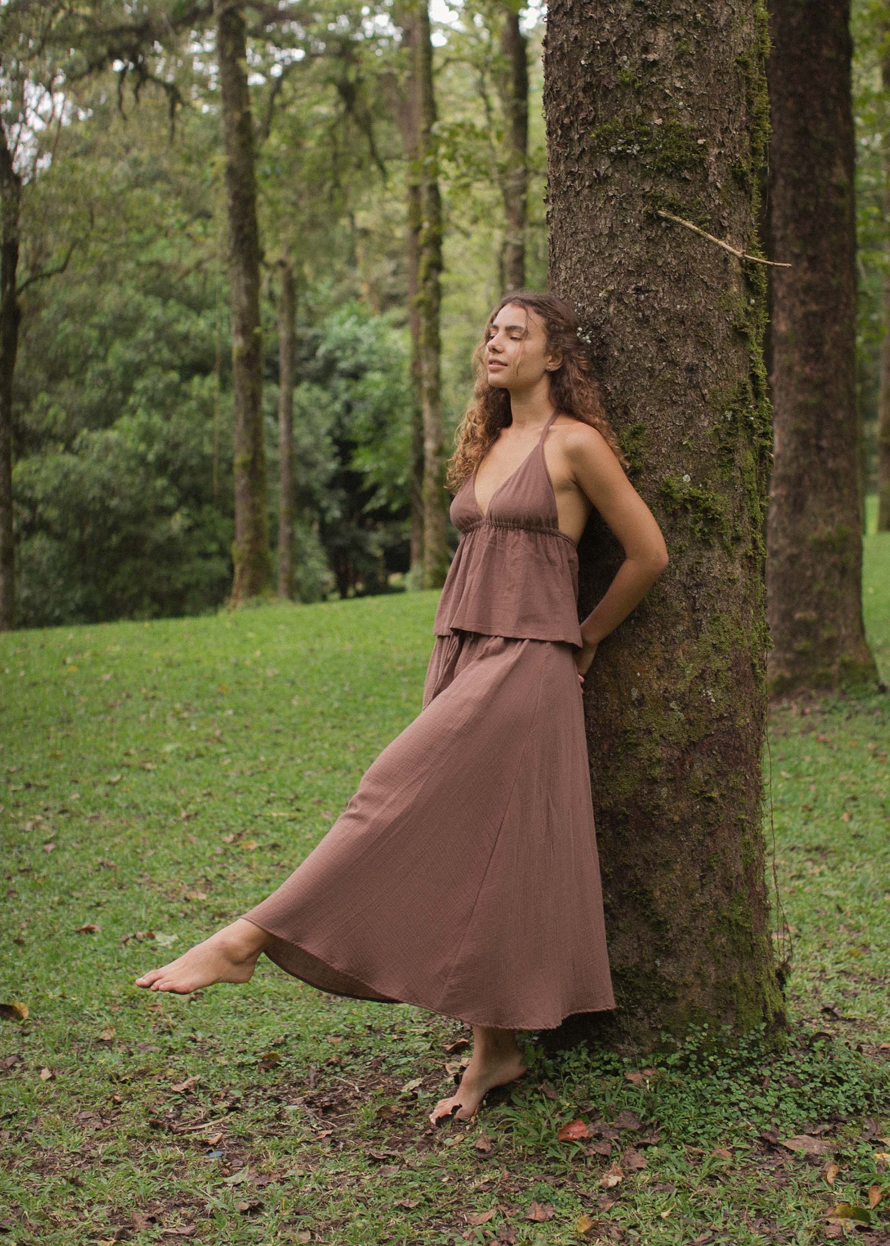Mökki Skirt Walnut –Indigo Luna Store