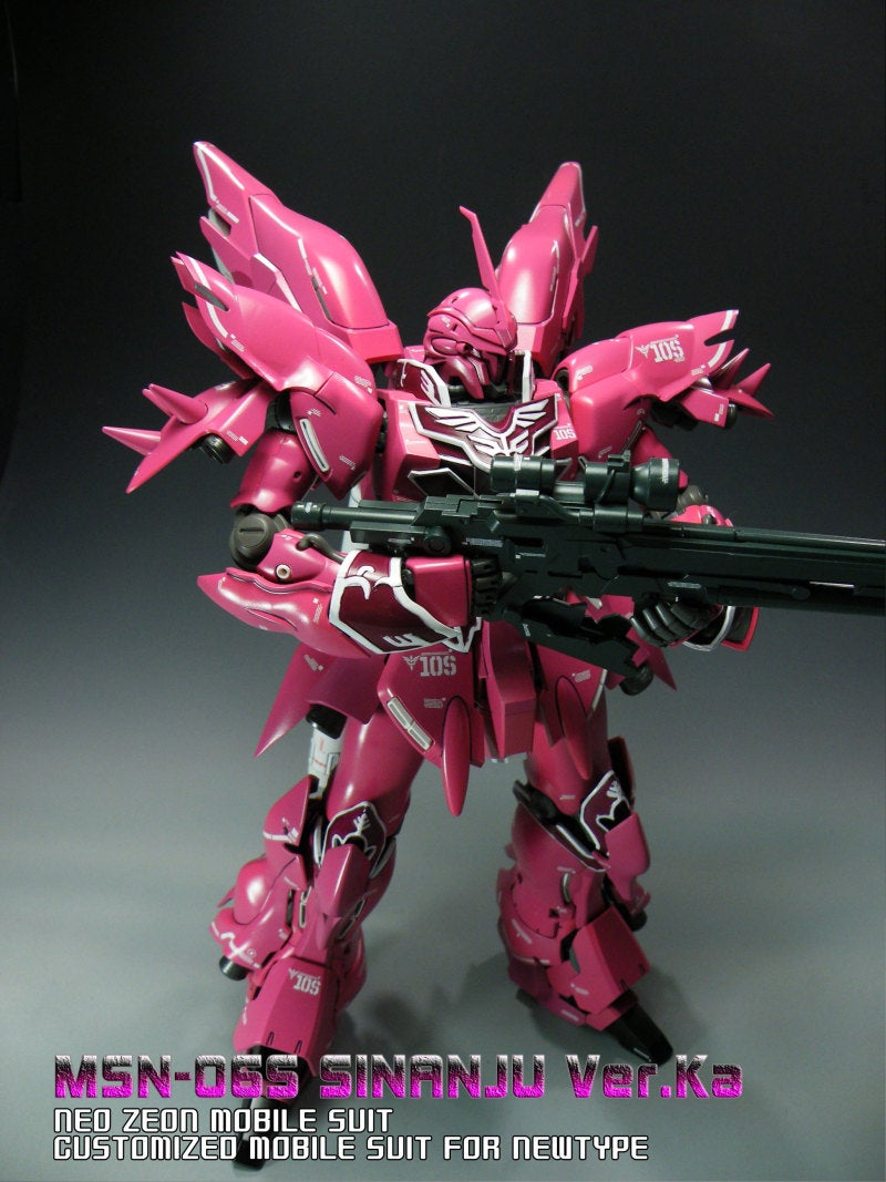プラモデル完成写真・第296弾 1/100 MG シナンジュ オリジナルカラー①