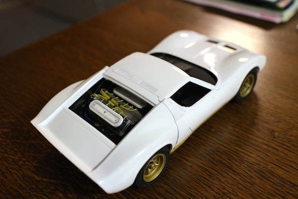 ランボルギーニ・ミウラ（フジミ1/20）その10 結局は缶スプレー