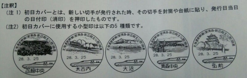 北海道新幹線開業記念初日カバー | やなさんのブログ