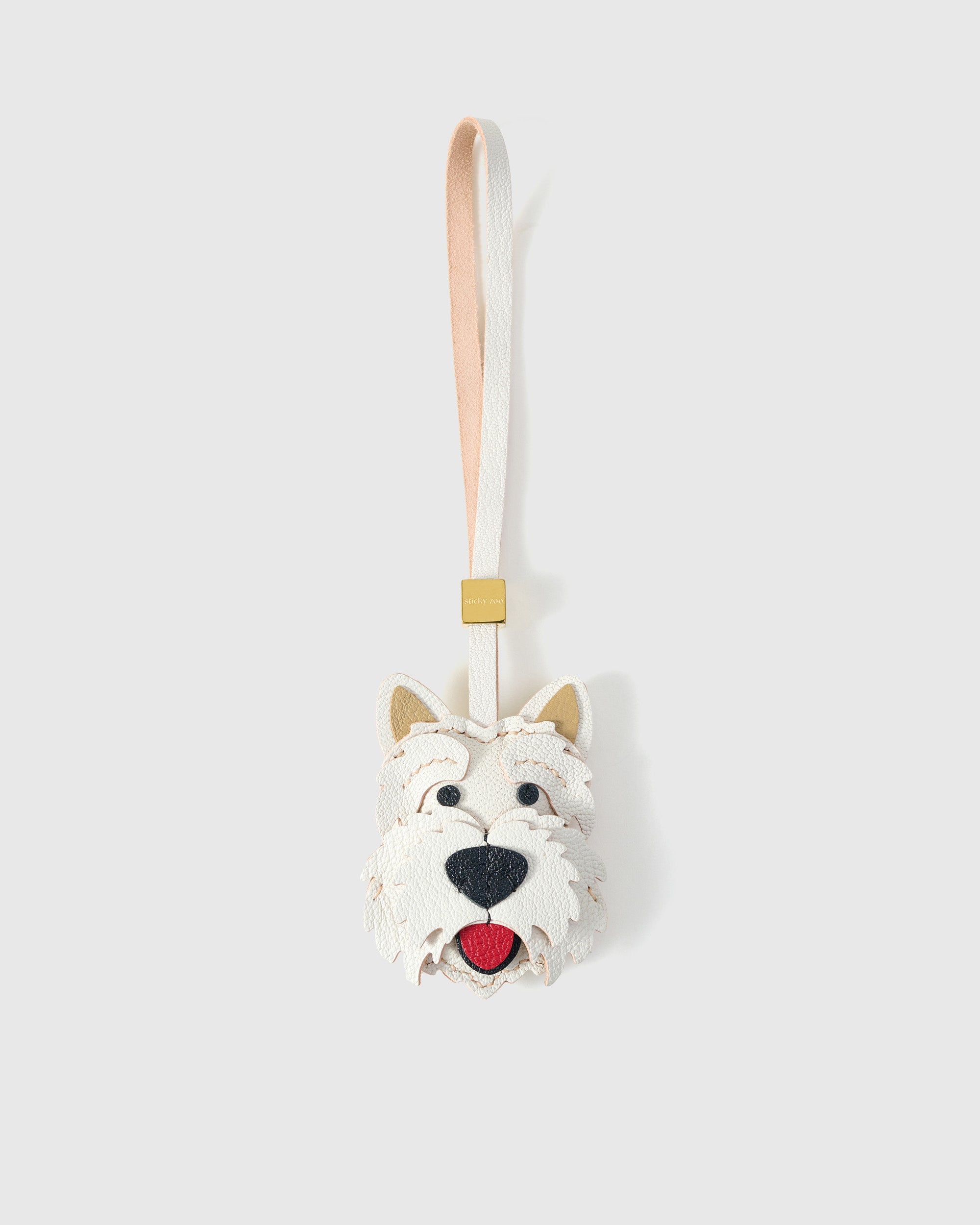 West Highland White Terrier Leather Bag Charm & Keychain
