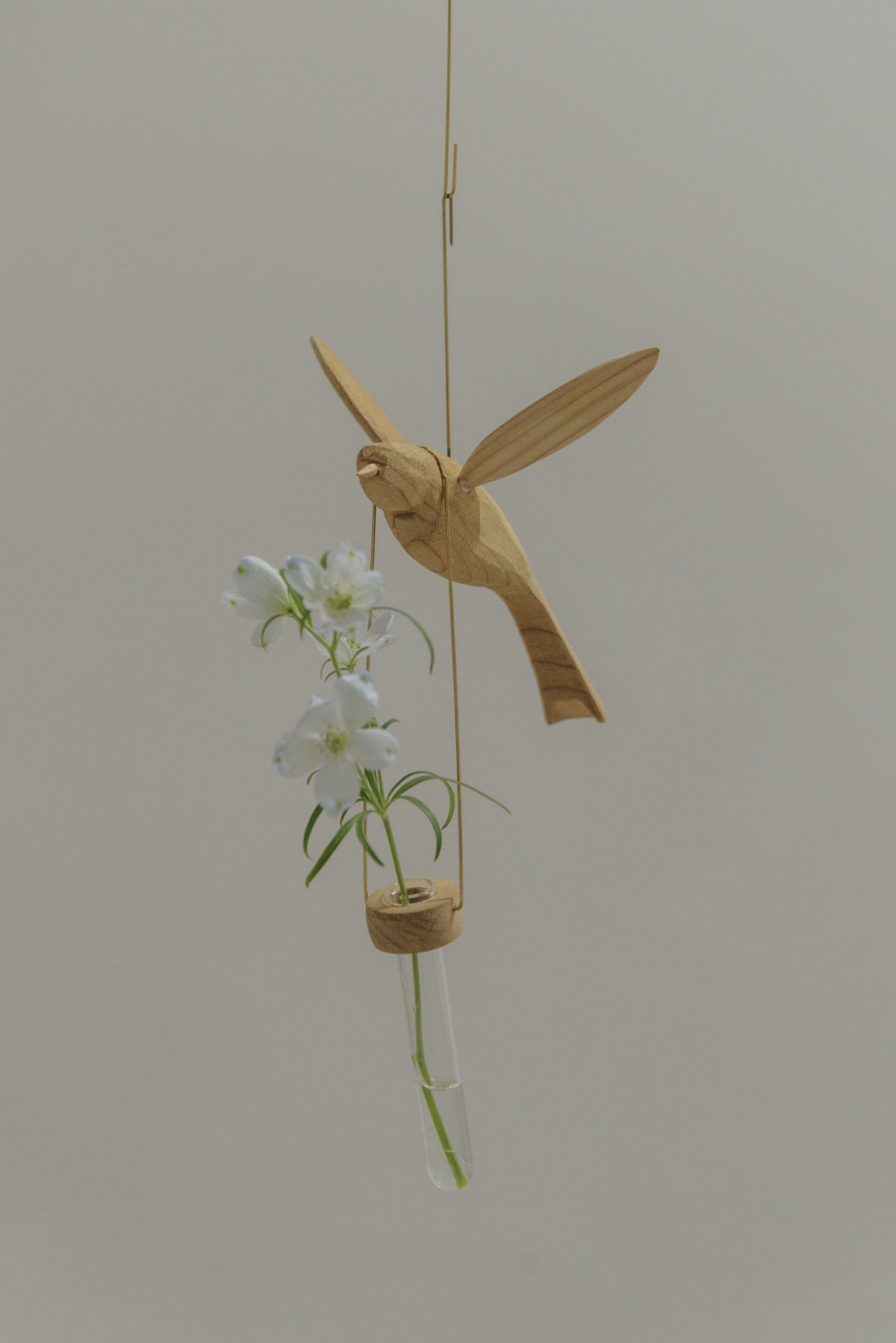 flower vase 'bird' | アンティークkrank-original 木製 無垢 塗装剥離