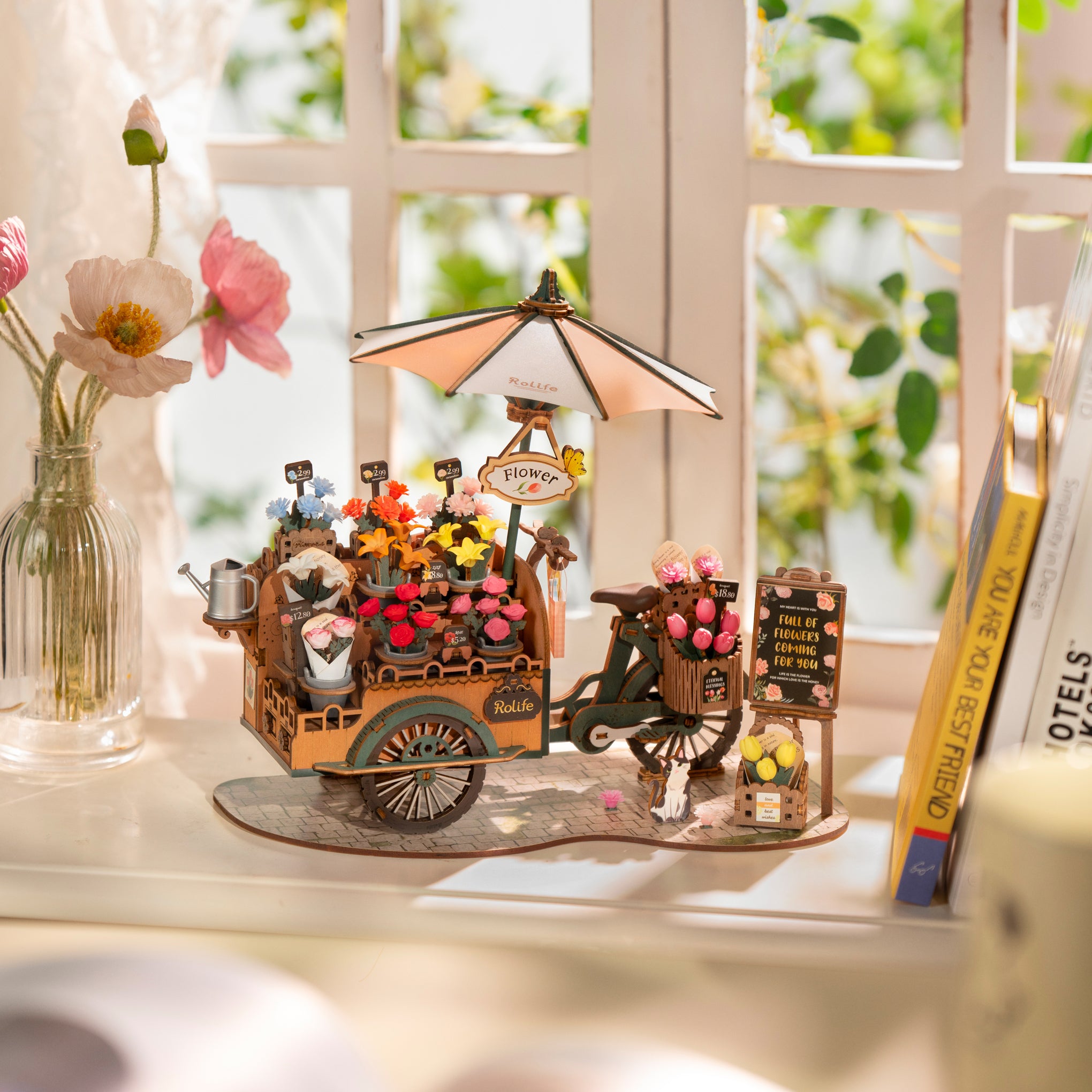 Rolife DIY Blossom Cart 3D Puzzle – MoMA Design Store