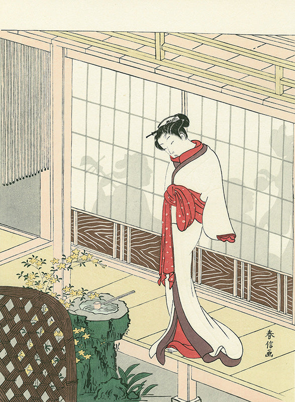 Suzuki Harunobu（鈴木春信） 鈴木春信「縁先美人」｜オンラインストア
