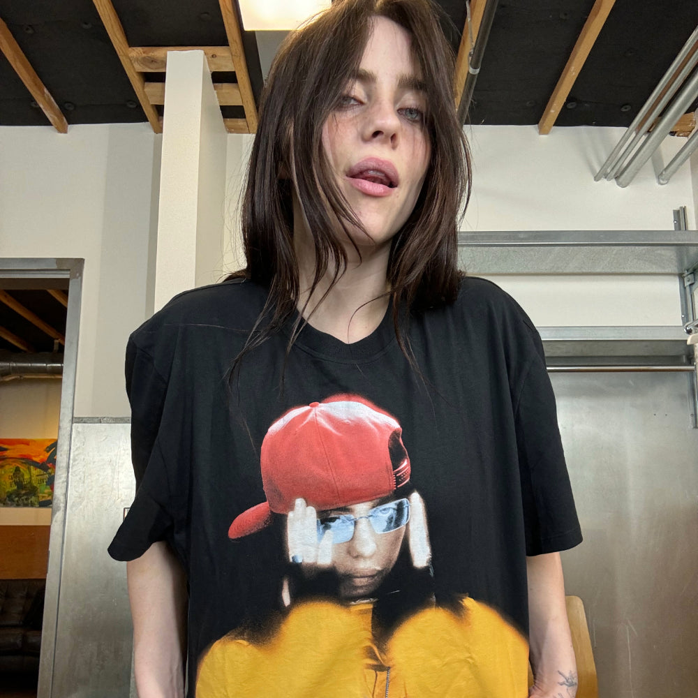 Glasses HIT ME HARD AND SOFT: THE TOUR 2025 Black T-Shirt - Billie