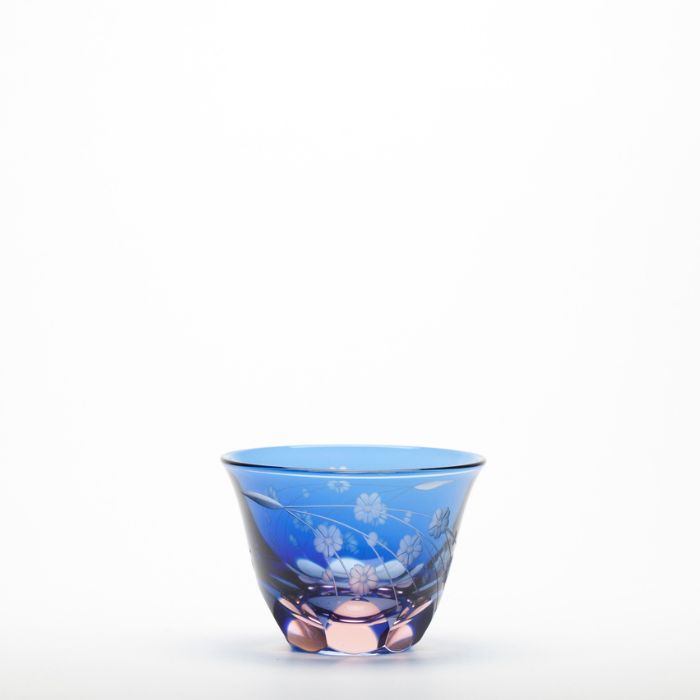 M-53-BP 桜文様 ぐい呑 ブルーピンク – 硝子工房 彩鳳