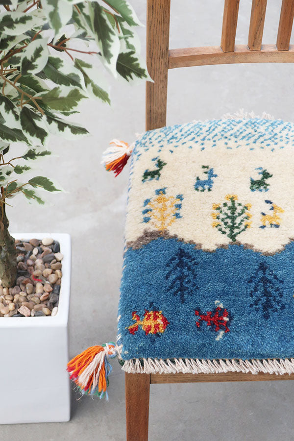 ペルシャギャッベ 約31cm x 38cm｜SATHI RUGS